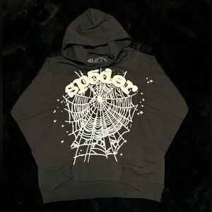 Black and White Sp5der OG Web Hoodie. Brand New with bags and everything